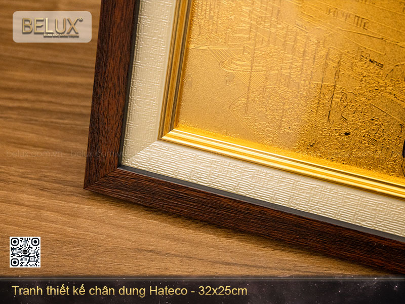 Tranh thiết kế chân dung Hateco mạ vàng kt 32x25cm&nbsp;